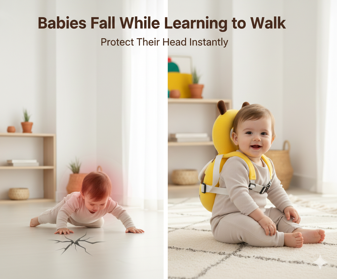 Baby Head Protection Cushion (Bee Design)