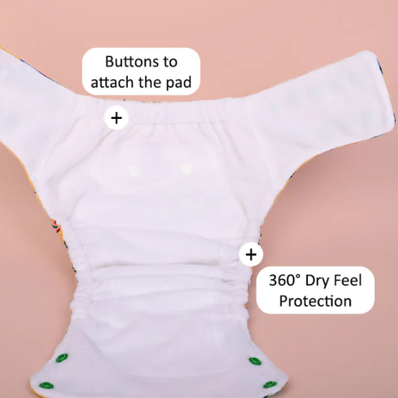 Reusable Baby Cloth Diaper PACK OF 4